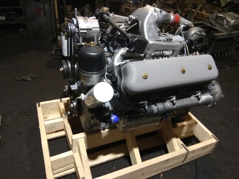 дизельный мотор ямз серии 236 после полного восстановления
