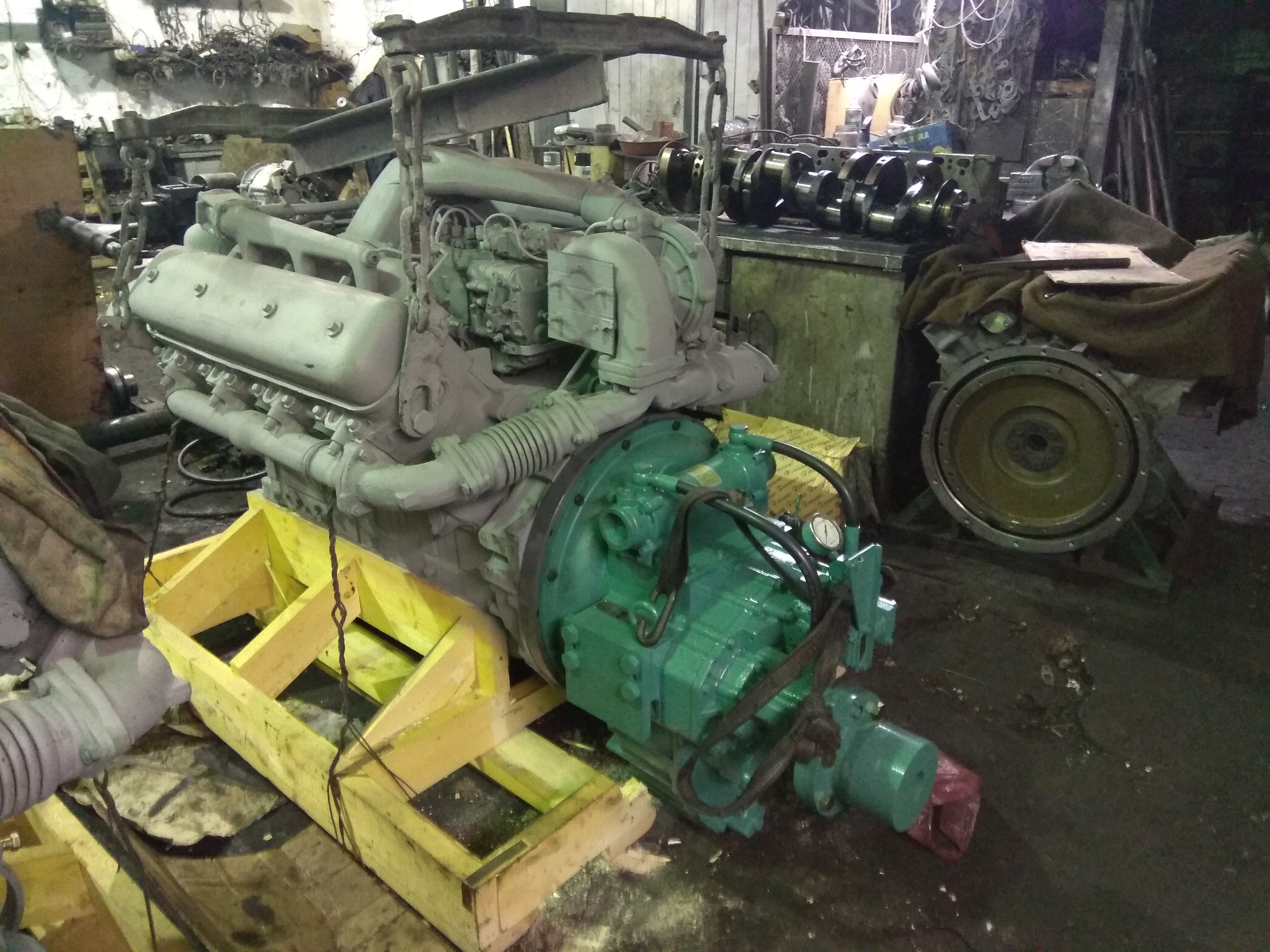 дизельный двигатель ямз после профессиональной переборки