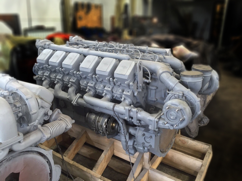силовой двигатель ямз после ремонта и сборки